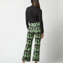 Hendrix Pant In Green Papyrus Heavy Stretch Cotton -Modezzia Sales S72348 828
