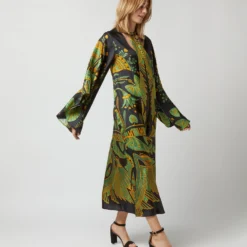 Magnifico Midi Dress In The Nile Placée Black Silk Twill 11 Magnifico Midi Dress In The Nile Placée Black Silk Twill -Modezzia Sales S72350 212