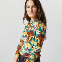 Turtleneck In Dendera Light Blue Stretch Velvet 13 Turtleneck In Dendera Light Blue Stretch Velvet -Modezzia Sales S72351 3322