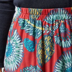 Big Skirt In Sicomore Red Silk Voile -Modezzia Sales S72352 1607