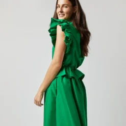 ULLA JOHNSON Iren Top In Emerald -Modezzia Sales S72354 1348