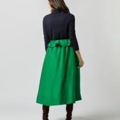 ULLA JOHNSON Ulyssa Skirt In Emerald -Modezzia Sales S72354 1420