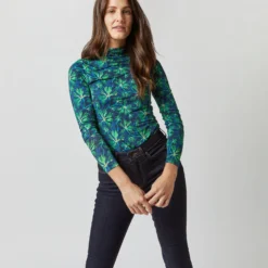 ULLA JOHNSON Aurelia Turtleneck In Serpentine -Modezzia Sales S72355 3207