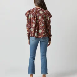 ULLA JOHNSON Dara Blouse In Heliotrope -Modezzia Sales S72357 3895