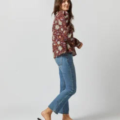 ULLA JOHNSON Dara Blouse In Heliotrope -Modezzia Sales S72357 3903