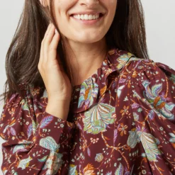 ULLA JOHNSON Dara Blouse In Heliotrope -Modezzia Sales S72357 3937