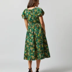 ULLA JOHNSON Cecile Dress In Tigerlily 14 ULLA JOHNSON Cecile Dress In Tigerlily -Modezzia Sales S72358 2124