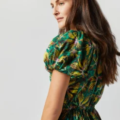 ULLA JOHNSON Cecile Dress In Tigerlily 12 ULLA JOHNSON Cecile Dress In Tigerlily -Modezzia Sales S72358 2181