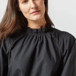 ULLA JOHNSON Marlie Blouse In Noir 13 ULLA JOHNSON Marlie Blouse In Noir -Modezzia Sales S72359 2458