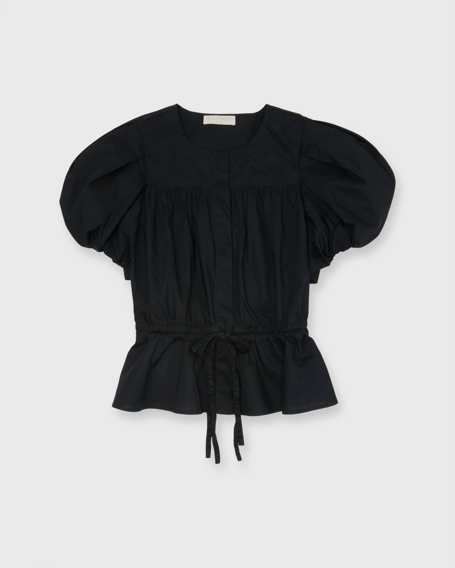 ULLA JOHNSON Mila Top In Noir 3 ULLA JOHNSON Mila Top In Noir