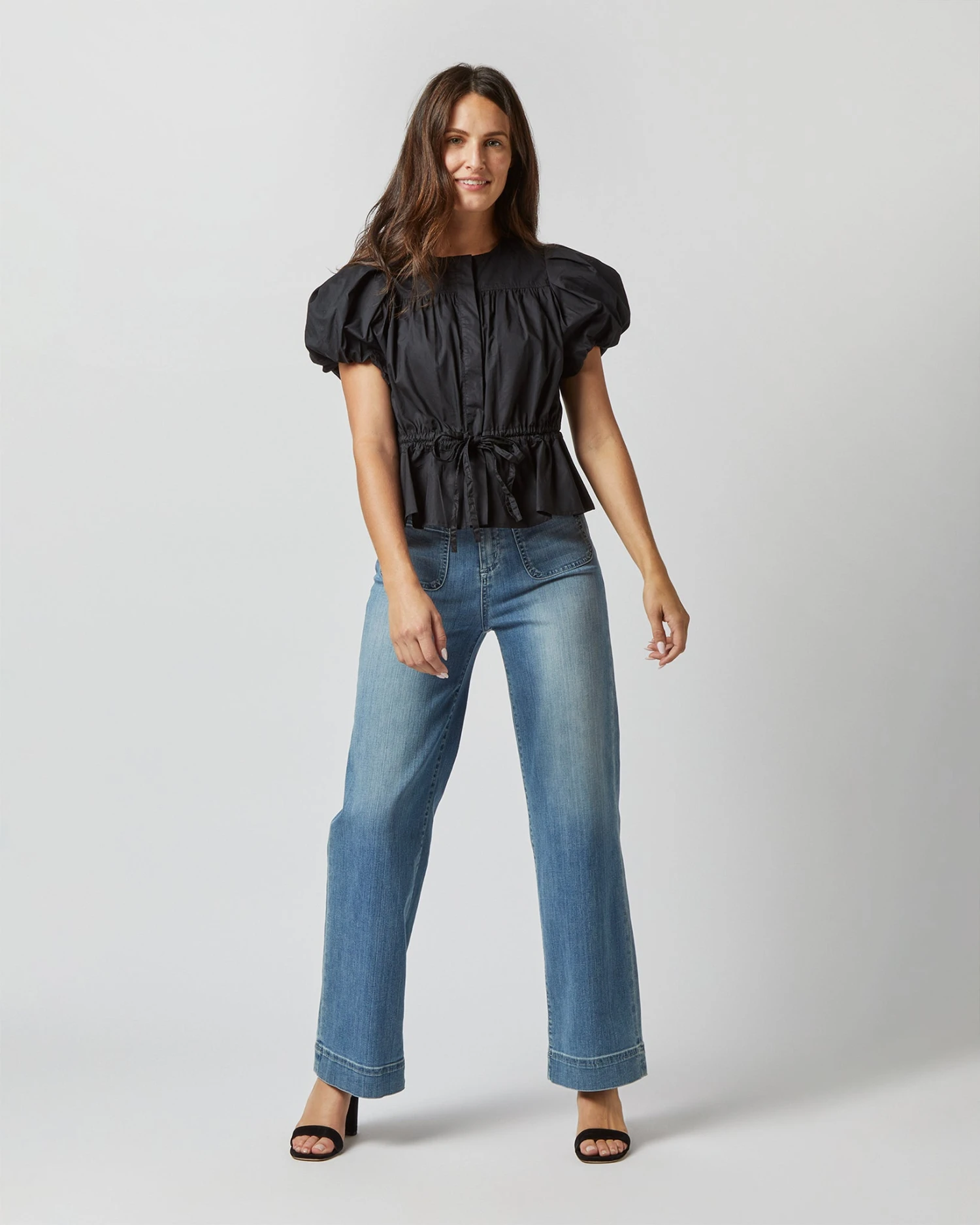 ULLA JOHNSON Mila Top In Noir 5 ULLA JOHNSON Mila Top In Noir - Image 3