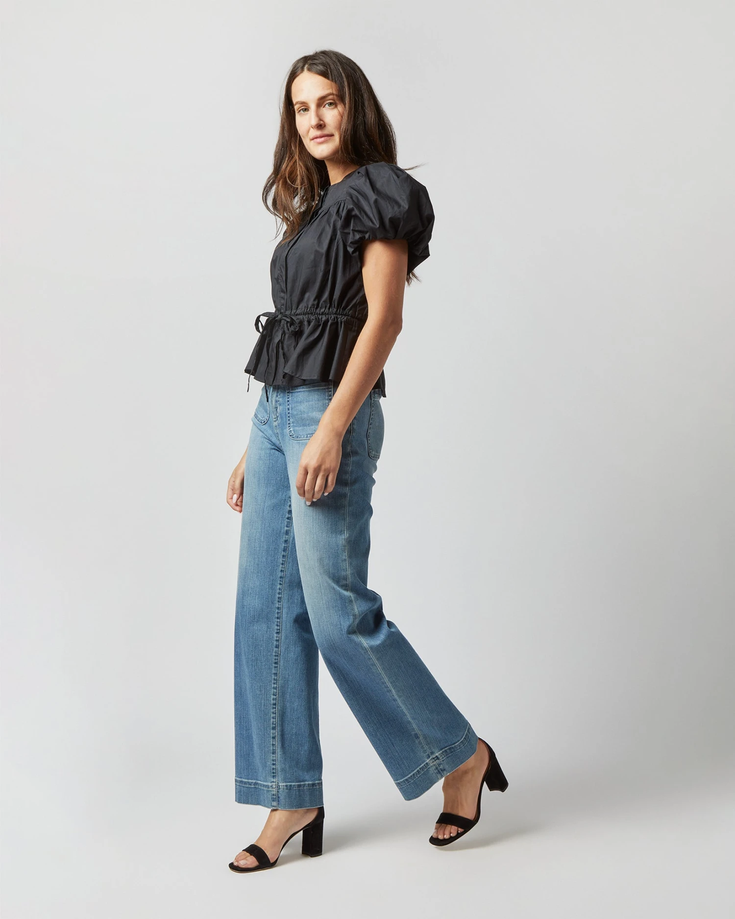 ULLA JOHNSON Mila Top In Noir 6 ULLA JOHNSON Mila Top In Noir - Image 4