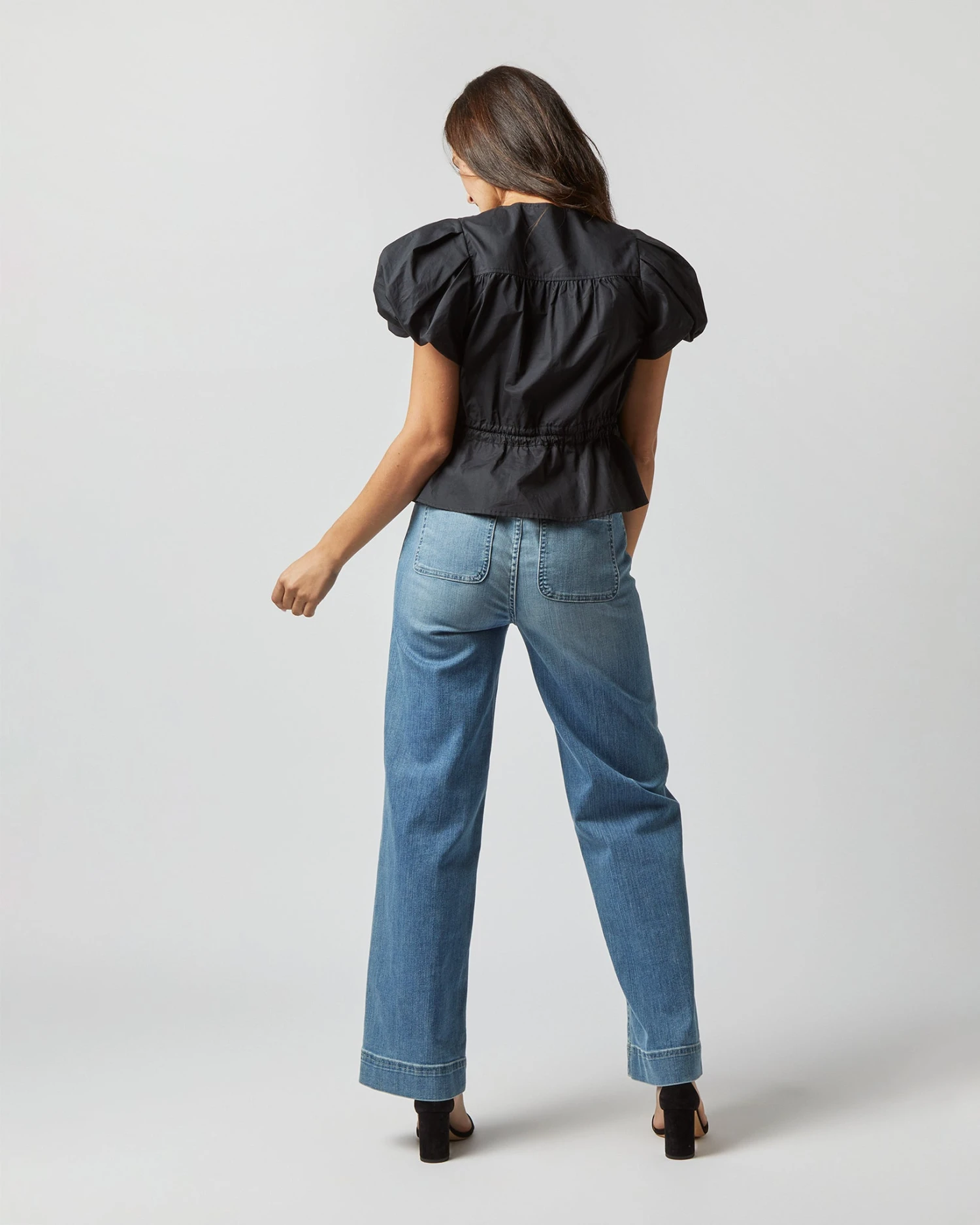 ULLA JOHNSON Mila Top In Noir 7 ULLA JOHNSON Mila Top In Noir - Image 5