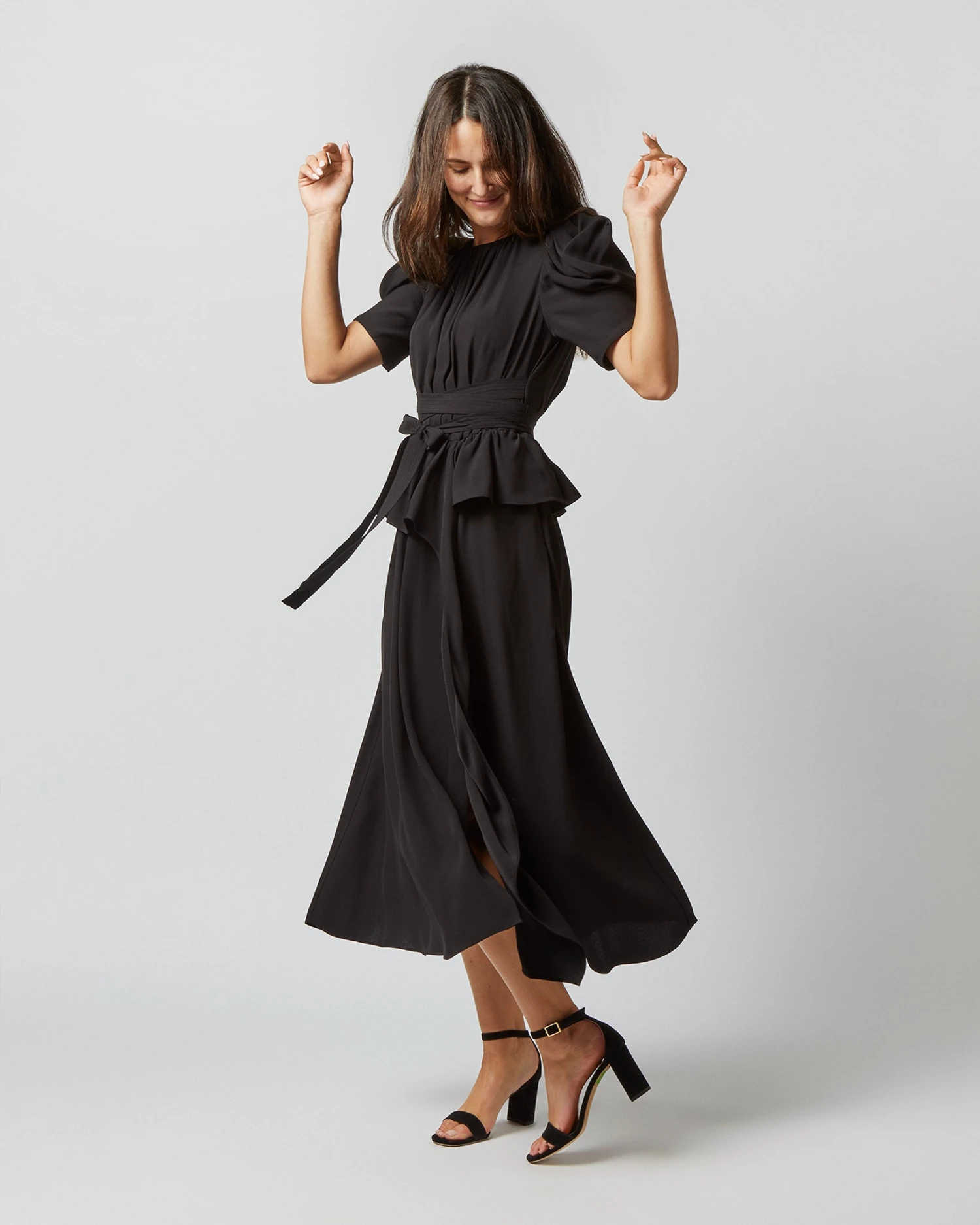 ULLA JOHNSON Marion Dress In Noir 5 ULLA JOHNSON Marion Dress In Noir - Image 3