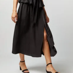 ULLA JOHNSON Marion Dress In Noir 18 ULLA JOHNSON Marion Dress In Noir -Modezzia Sales S72361 2361