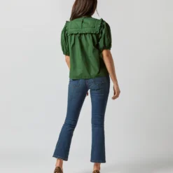 ULLA JOHNSON Adeline Top In Juniper -Modezzia Sales S72363 2524