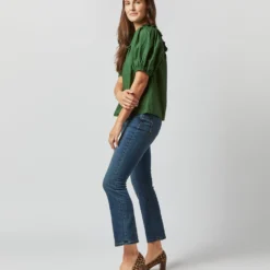 ULLA JOHNSON Adeline Top In Juniper -Modezzia Sales S72363 2542