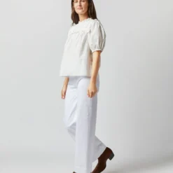 ULLA JOHNSON Adeline Top In Pristine -Modezzia Sales S72364 3042
