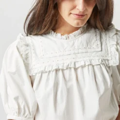 ULLA JOHNSON Adeline Top In Pristine -Modezzia Sales S72364 3091