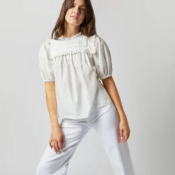ULLA JOHNSON Adeline Top In Pristine -Modezzia Sales S72364 3104