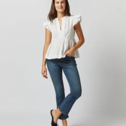 ULLA JOHNSON Luise Top In Pristine -Modezzia Sales S72365 2599