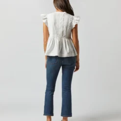 ULLA JOHNSON Luise Top In Pristine -Modezzia Sales S72365 2637