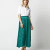 ULLA JOHNSON Krista Skirt In Jadeita -Modezzia Sales S72845 622