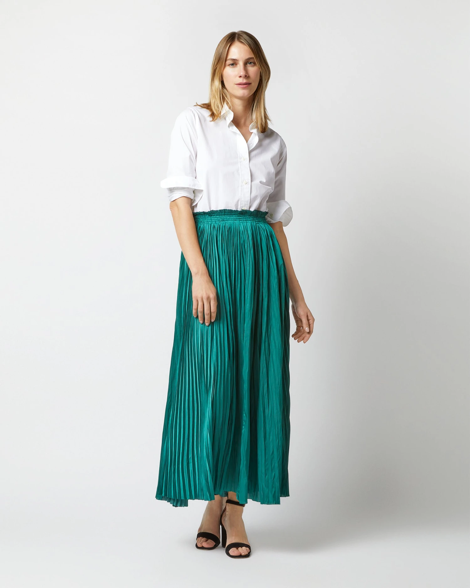 ULLA JOHNSON Krista Skirt In Jadeita 3 ULLA JOHNSON Krista Skirt In Jadeita