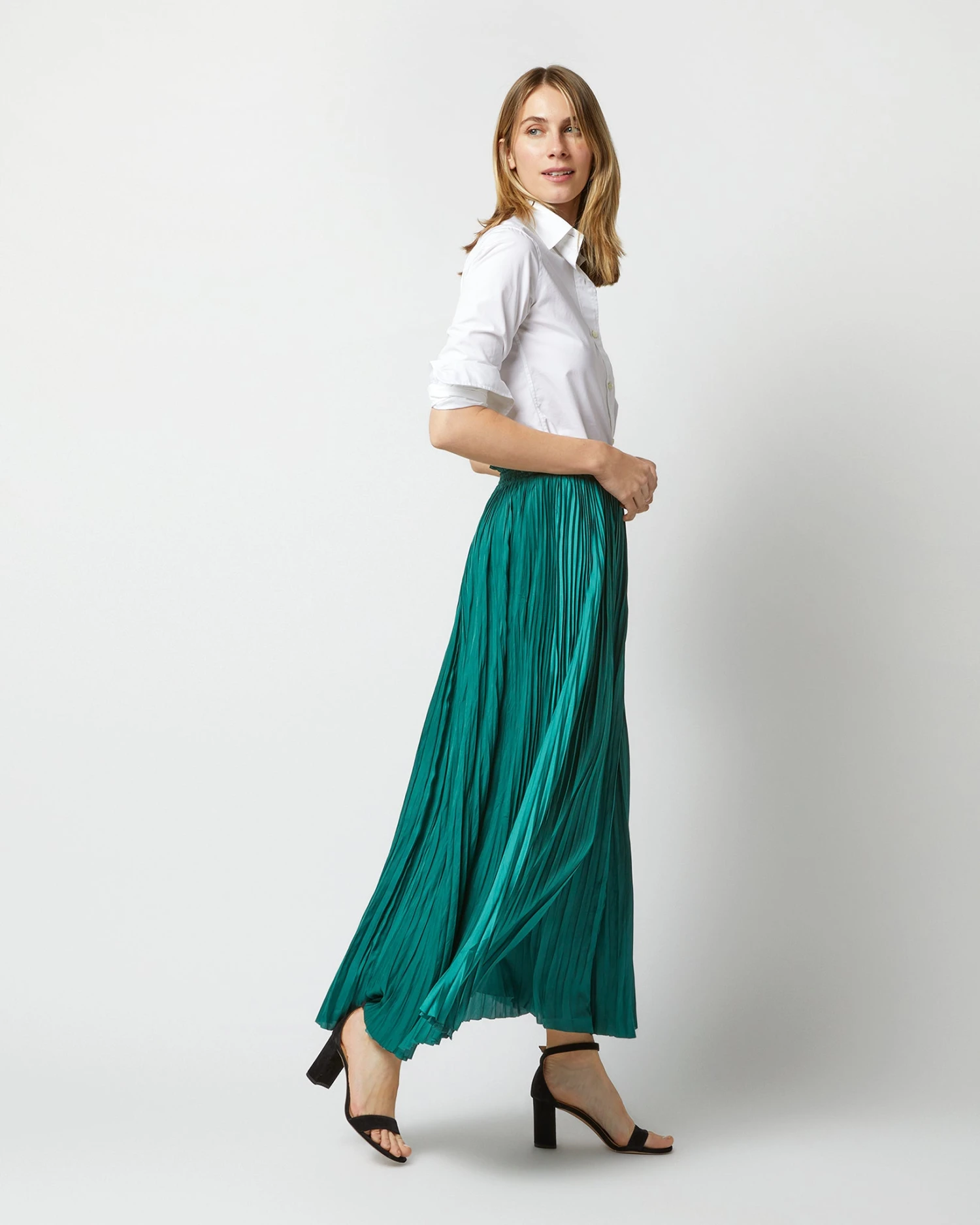 ULLA JOHNSON Krista Skirt In Jadeita 5 ULLA JOHNSON Krista Skirt In Jadeita - Image 3