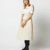 ULLA JOHNSON Harriet Dress In Ivory 1 ULLA JOHNSON Harriet Dress In Ivory -Modezzia Sales S72846 408