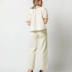 ULLA JOHNSON Ruby Top In Ivory -Modezzia Sales S72847 1165