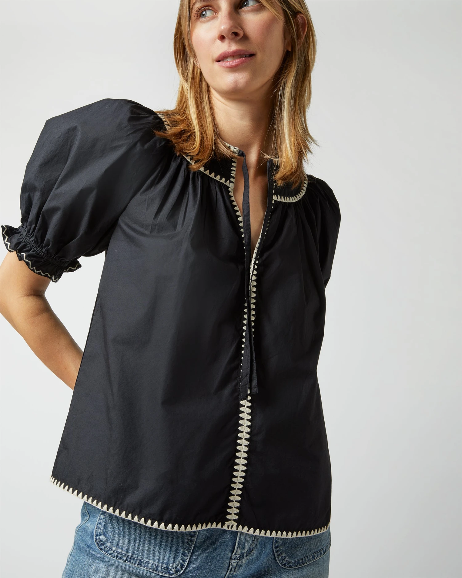 ULLA JOHNSON Ruby Top In Noir 8 ULLA JOHNSON Ruby Top In Noir - Image 6