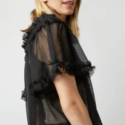 ULLA JOHNSON Zuri Top In Noir 15 ULLA JOHNSON Zuri Top In Noir -Modezzia Sales S72849 1354