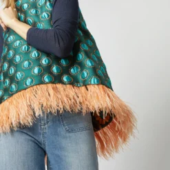 La Scala Top In Winter Sun Emerald Jacquard -Modezzia Sales S72960 1115