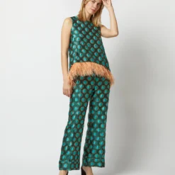 Hendrix Pant In Winter Sun Emerald Jacquard 14 Hendrix Pant In Winter Sun Emerald Jacquard -Modezzia Sales S72960 986 894f5469 4a27 44e8 82bc 5895ade90cbb