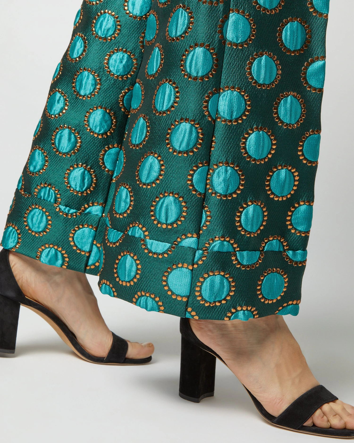 Hendrix Pant In Winter Sun Emerald Jacquard 10 Hendrix Pant In Winter Sun Emerald Jacquard - Image 8