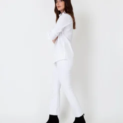 Tomboy Popover Shirt In White Poplin -Modezzia Sales S8479 4 522ce7a5 6110 40be 85a0 7d7995212058