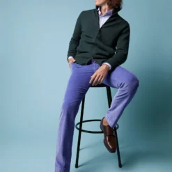 Field Pant In Lavender Corduroy -Modezzia Sales SM 23 OCT STORE SET PDP 4