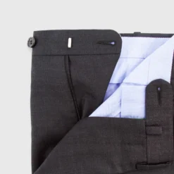 Dress Trouser In Charcoal Lightweight Twill -Modezzia Sales s003443 3