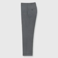 Dress Trouser In Mid-Grey Lightweight Twill