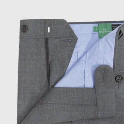 Dress Trouser In Mid-Grey Lightweight Twill -Modezzia Sales s003443bb 3